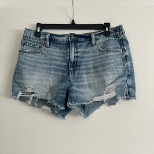 Aerie Light Blue Distressed Jean Shorts